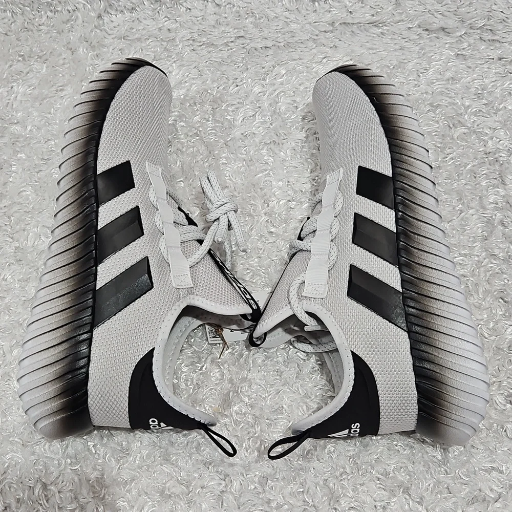 Men's Adidas Kaptir 3.0 Two-toned Light Gray And Black Sneakers